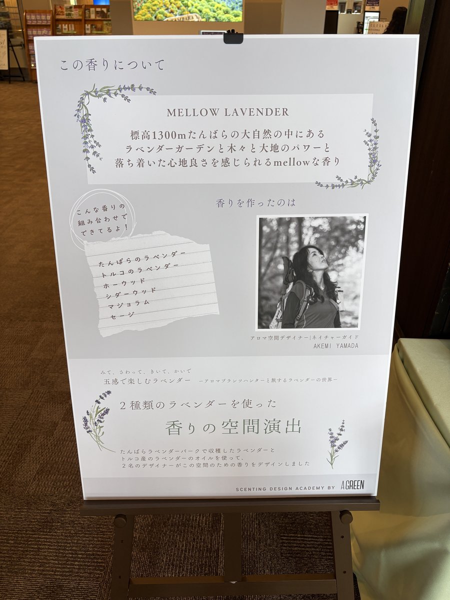 MELLOW LAVENDERの看板