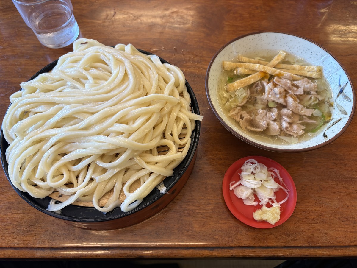 冷やし塩肉ネギうどん